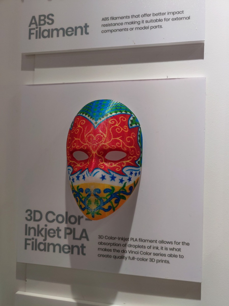 XYZprinting彩色3D打印威尼斯面具展示牌,全彩