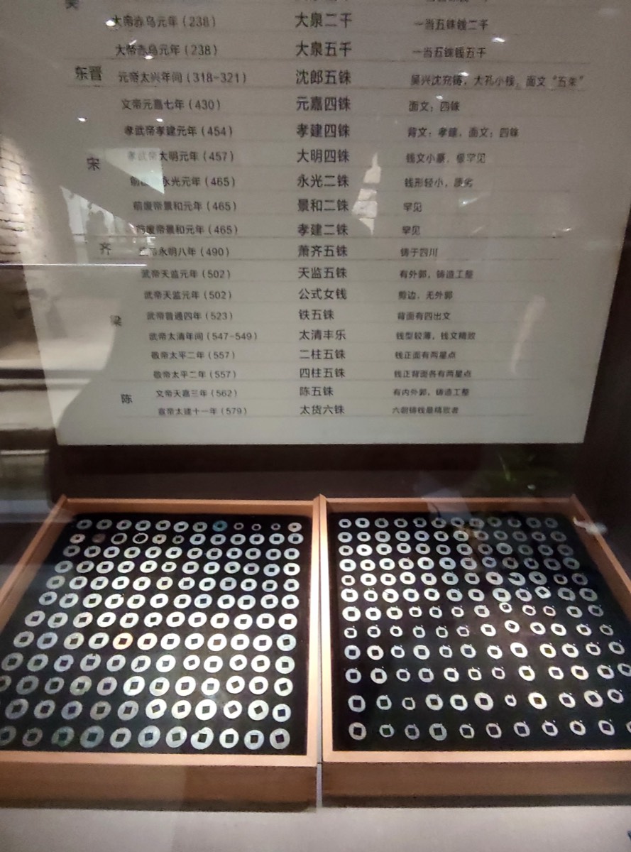 六朝货币展陈
